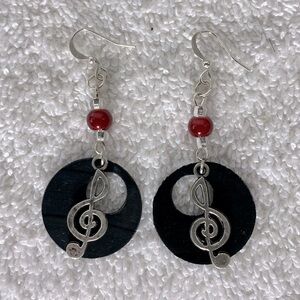 Handmade Recycled Record Earrings